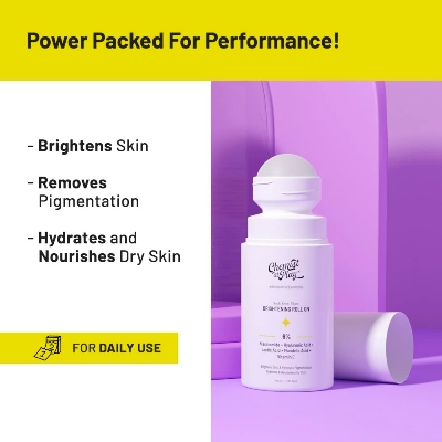 Picture of Chemist at Play Brightening Roll On For Neck, Knee & Elbow With 6% Vitamin C+ Hyaluronic Acid, AHAs, Niacinamide, & Ceramides | Helps Reduction in Pigmentation & Hydrates Dry Skin | 40ml