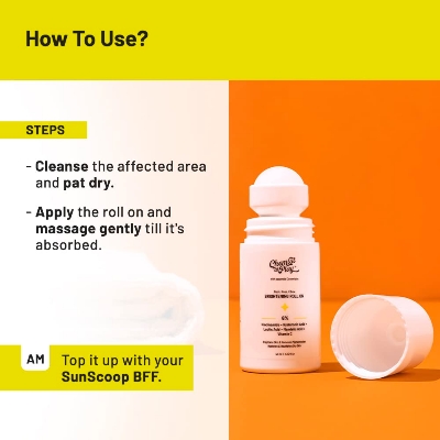 Picture of Chemist at Play Brightening Roll On For Neck, Knee & Elbow With 6% Vitamin C+ Hyaluronic Acid, AHAs, Niacinamide, & Ceramides | Helps Reduction in Pigmentation & Hydrates Dry Skin | 40ml