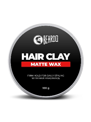 Picture of Beardo Hair Clay Matte  Wax for Men, 100 gm | Hair Clay for men | Styling Wax | Volumizing | Strong Hold | Restylable |Matte Finish | Easy to Wash Off | Texture Clay for Men