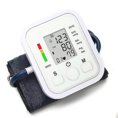 Picture of digital blood pressure machine, infrared thermometer, pulse oximeter combo pack