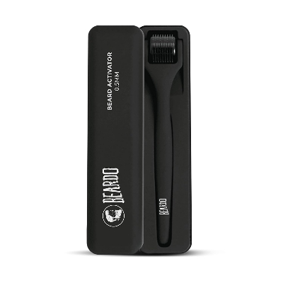 Picture of Beardo Beard Activator Derma Roller for Men, 540 - 0.5mm Chromium needles, Stimulates Hair Growth | Follicles activation | No Patchy Beard with Hair Growth Derma Roller