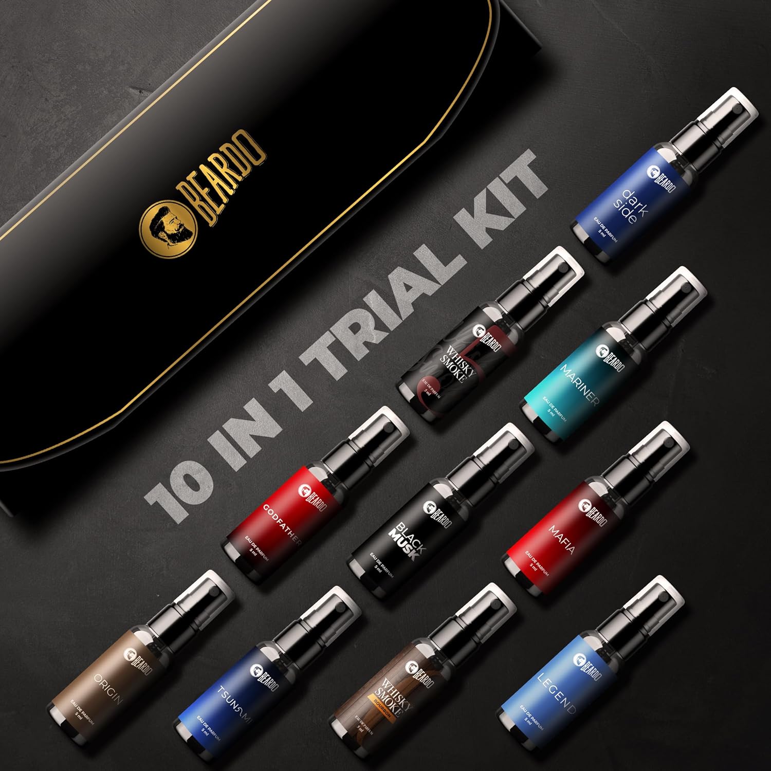 Picture of Beardo Mini Perfume Trial Kit 10 x 5ml