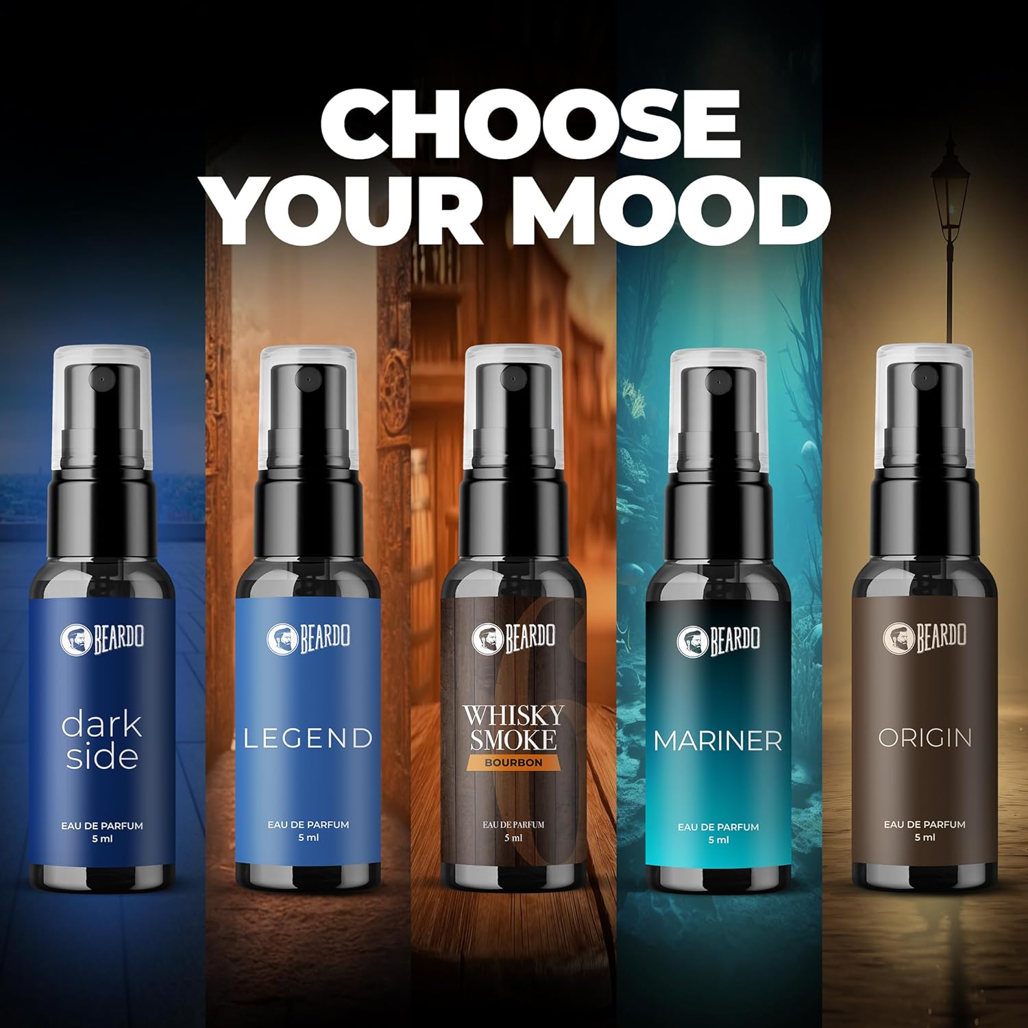 Picture of Beardo Mini Perfume Trial Kit 10 x 5ml