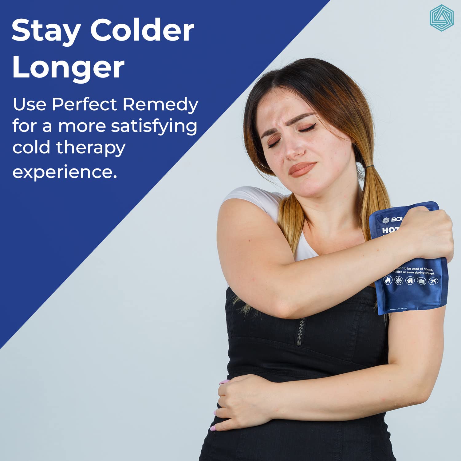 Picture of Reusable Hot and Cold Gel Pack- Ice Pack for Knee, Solder, Back Injuries- Micro woven Heating Pad