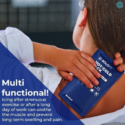 Picture of Reusable Hot and Cold Gel Pack- Ice Pack for Knee, Solder, Back Injuries- Micro woven Heating Pad