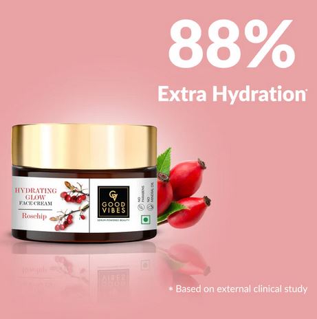 Picture of Good vibes Rosehip Hydrating Glow Face Cream-50 gram