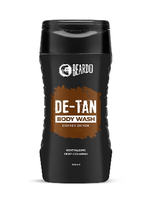 Picture of Beardo De-Tan Body Wash for Men, 200ml | Tan Removal and Caffeine Body Wash | Detan With Coffee & Aloe Extracts | For Body & Face | Refreshing Fragrance