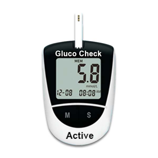 Picture of Gluco Check Active BG-208 Blood Glucose Monitoring Diabetes Machine