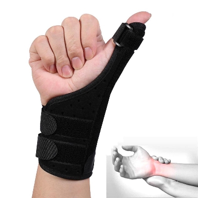 Picture of Long Thumb Brace for Arthretis Tandonitis Fits Both Right Hand and Left Hand Wrist Hands and Thumb Stebilizer for Thumb Sprain, Arthretis, Carpal Tunnel Syndrome