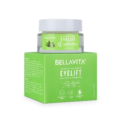 Picture of Bella Vita Organic EyeLift Hydrating Natural Under Eye Cream Gel for Dark Circles, Puffy Eyes, Wrinkles & Removal of Fine Lines for Women & Men, 20 gm