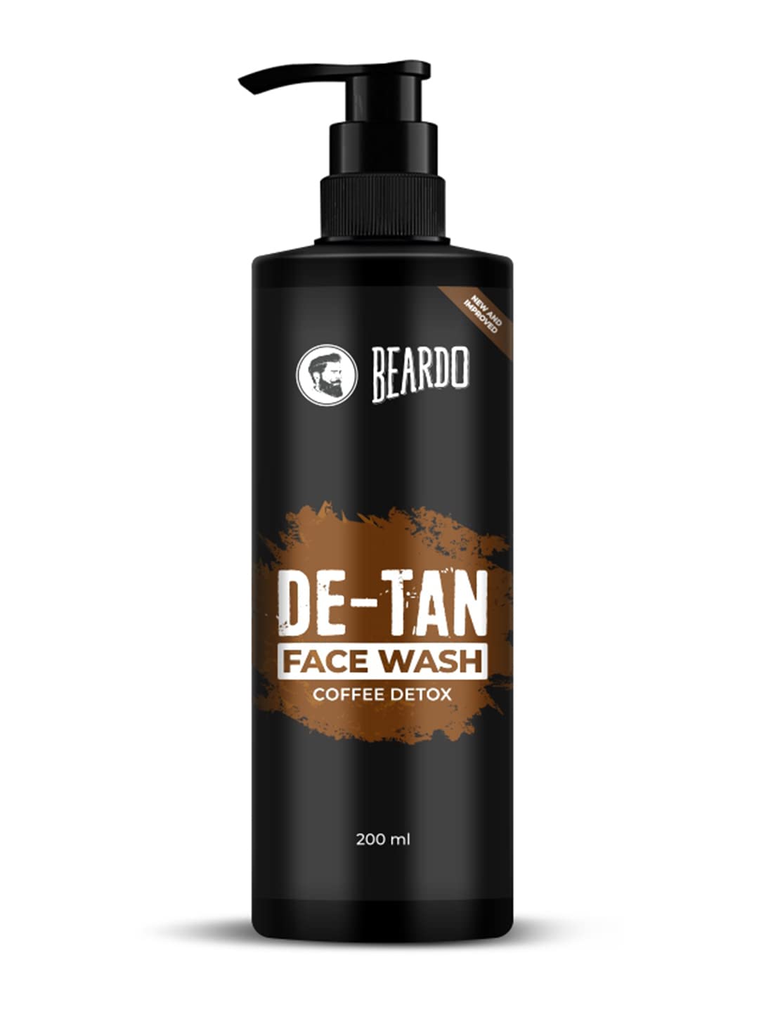 Picture of BEARDO DeTan Face Wash for Men, 200ml | Coffee Facewash, Aloe Vera, Vitamin E | Helps to Reduce Tan | Exfoliates & Hydrates for Smooth & Oil Free Skin Visit the BEARDO Store