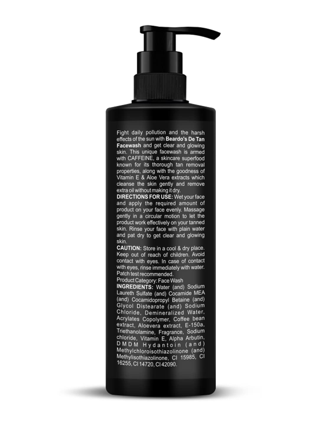 Picture of BEARDO DeTan Face Wash for Men, 200ml | Coffee Facewash, Aloe Vera, Vitamin E | Helps to Reduce Tan | Exfoliates & Hydrates for Smooth & Oil Free Skin Visit the BEARDO Store
