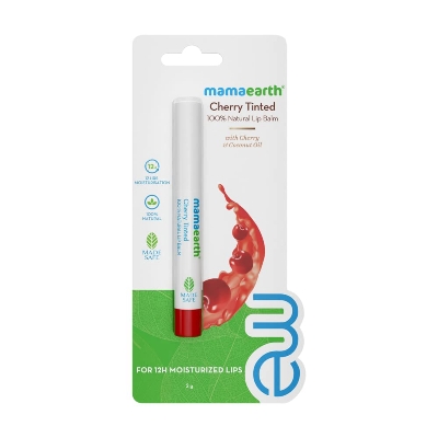 Picture of Mamaearth 100% Natural cherry Lip Balm for Women - 2 g (Cherry)