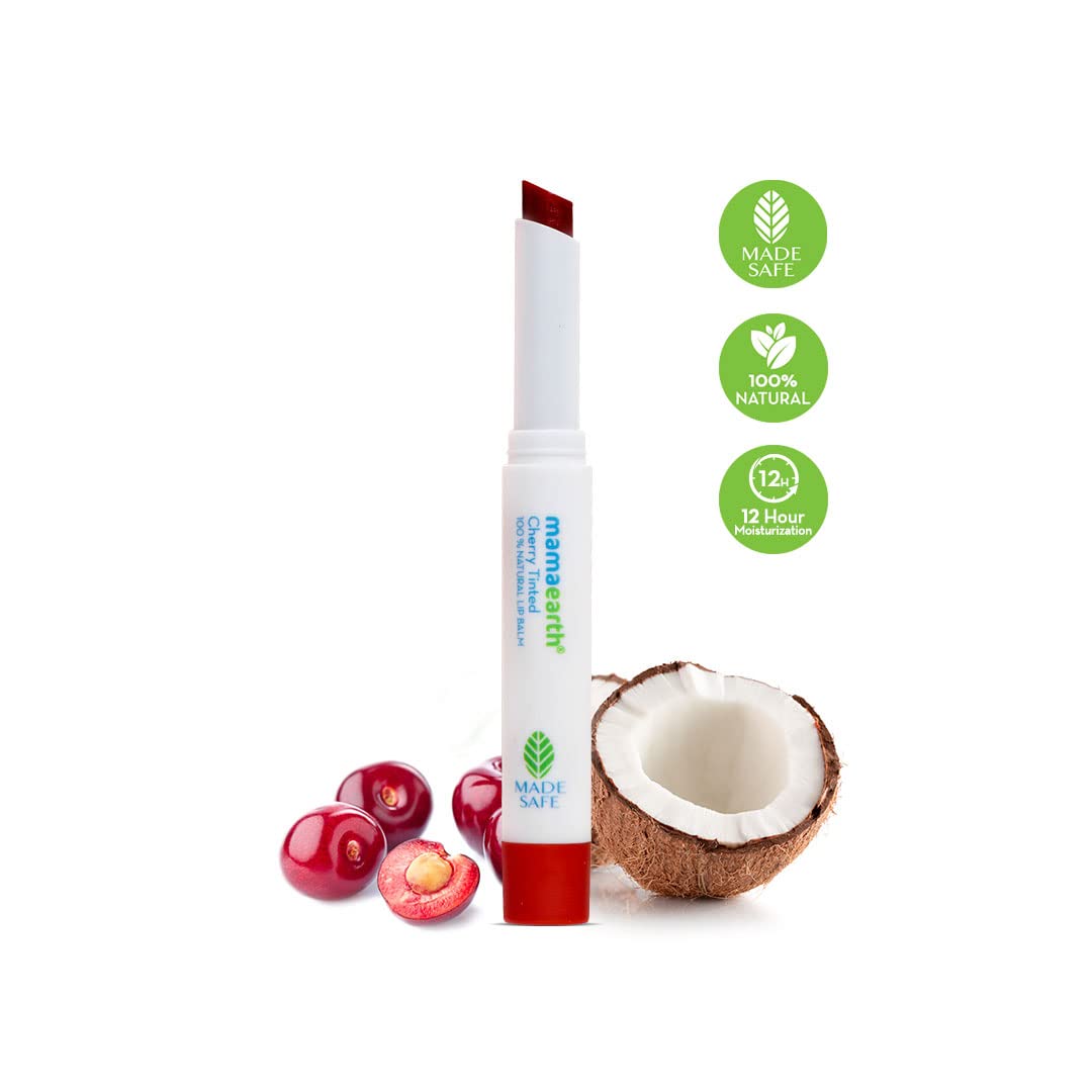Picture of Mamaearth 100% Natural cherry Lip Balm for Women - 2 g (Cherry)