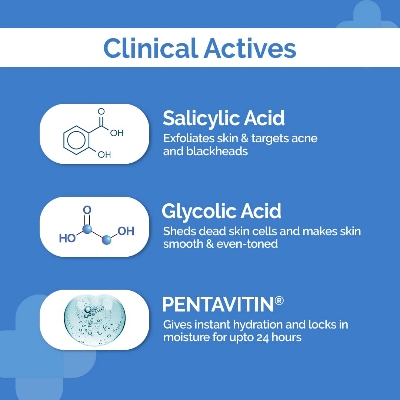 Picture of The Derma Co 1% Salicylic Acid Daily Exfoliating Body Wash with Salicylic Acid, Glycolic Acid & PENTAVITIN® - 250ml | | Helps to Prevent Body Acne & Cleanse Skin