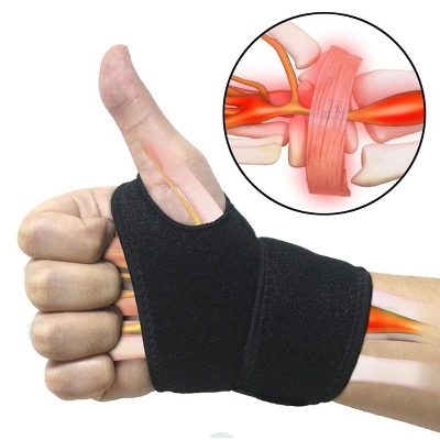 Picture of 1Pcs Carpal Tunnel Wrist Brace Adjustable Wrist Support Brace Wrist Compression Wrap with Pain Relief for Arthritis Tendinitis