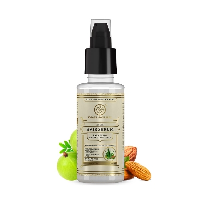 Picture of Khadi Natural Hair Serum For Soft, Shiny & Frizz-Free Hair, Anti-Thinning & Anti-Dandruff Serum, Hair Serum For Dull Hair, Paraben & Mineral Oil Free For All Hair Types, 50 Ml