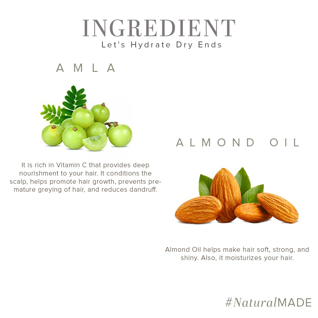 Picture of Khadi Natural Hair Serum For Soft, Shiny & Frizz-Free Hair, Anti-Thinning & Anti-Dandruff Serum, Hair Serum For Dull Hair, Paraben & Mineral Oil Free For All Hair Types, 50 Ml