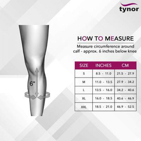 Picture of Tynor Compression Stocking(High Quality,Durable,Open Toe)-Below Knee