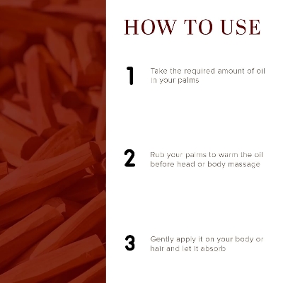 Picture of Khadi Natural Sandalwood Massage Oil |Stress relieving properties| Relaxes aches and pains|Aromatherapy| Suitable for All Skin Types| 210ml