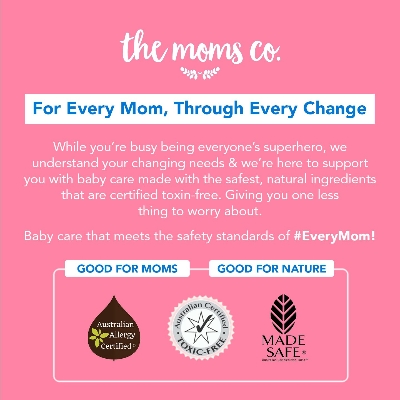 Picture of The Moms Co. Talc-Free Natural Baby Powder with Corn Starch | 100% Natural | Australia-Certified Toxin-Free | with Chamomile Oil, Calendula Oil and Organic Jojoba Oil - Pack of 100g