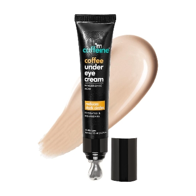 Picture of mcaffeine Coffee Under Eye Cream Gel For Dark Circles,Puffiness & Fine Lines|94% Users Saw Reduced Dark Circles|With Built-In Cooling Massage Applicator|Caffeine For Puffiness|For Women And Men-15 Gm