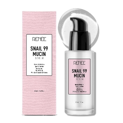 Picture of RENEE Snail 99 Mucin Serum for Face - Contains 99% Snail Secretion Filtrate & Hyaluronic Acid - Intense Hydration, Blemishes, Wrinkles & Spot Correction, Anti Ageing, Skin Firming - All Skin Types