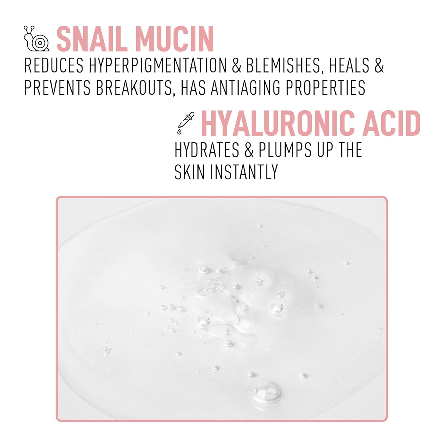 Picture of RENEE Snail 99 Mucin Serum for Face - Contains 99% Snail Secretion Filtrate & Hyaluronic Acid - Intense Hydration, Blemishes, Wrinkles & Spot Correction, Anti Ageing, Skin Firming - All Skin Types