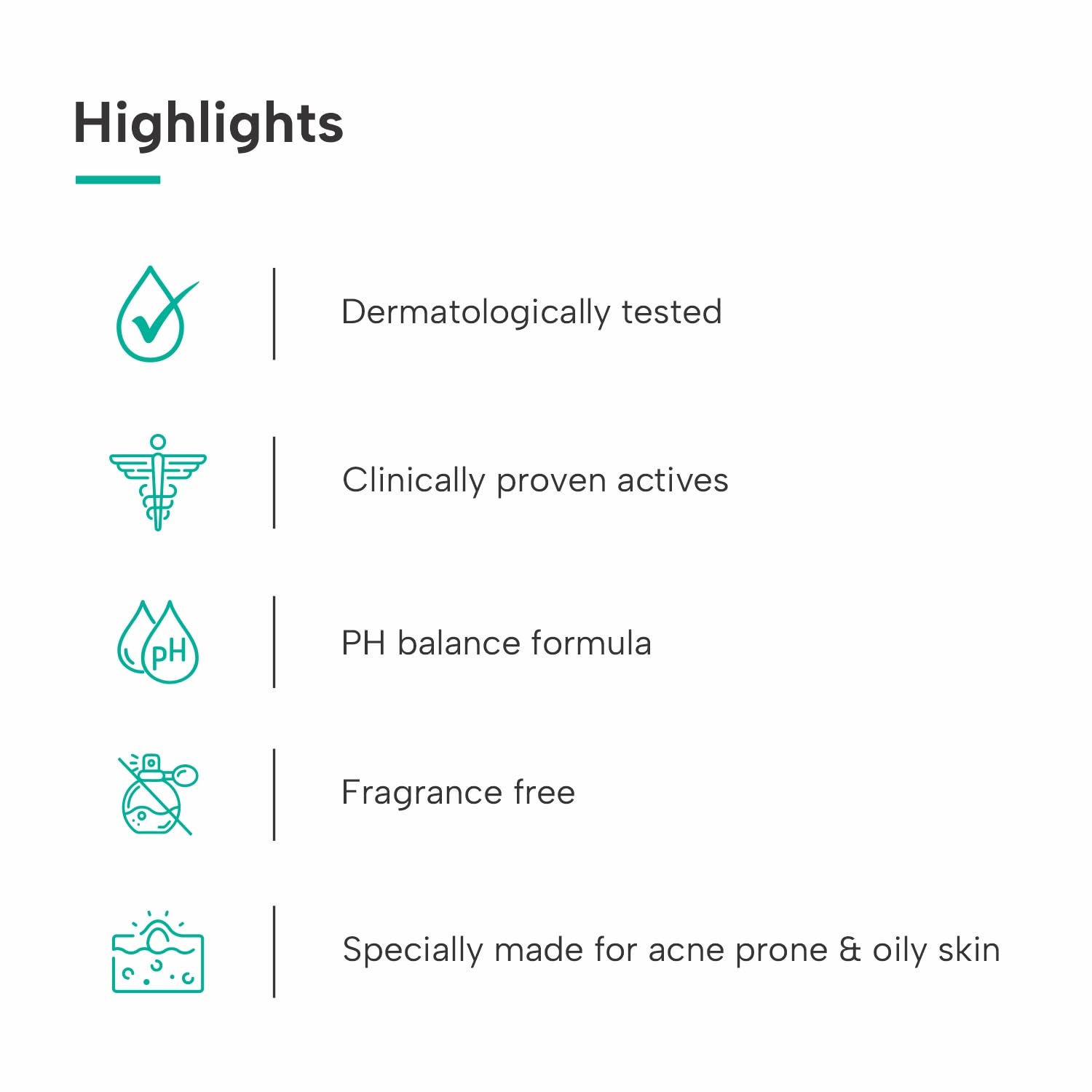 Picture of DERMATOUCH Salicylic Acid 2% Face Wash | For Acne & Oil Control | Suitable to All Skin Types | For both Men & Women | 50ML