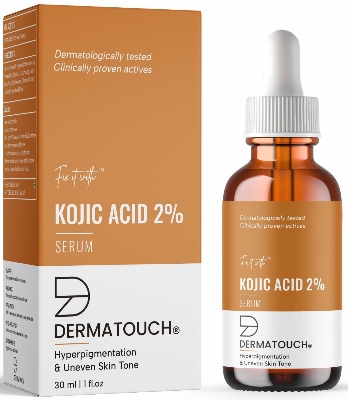 Picture of DERMATOUCH Kojic Acid Serum 2%| Best For Hyperpigmentation & Uneven Skin Tone | For Both Men & Women -30 ml