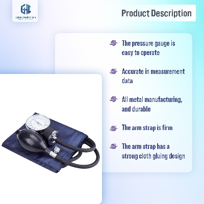 Picture of Manual Blood Pressure Monitor Diastolic Sphygmomanometer Medical Doctor Stethoscope Sphygmomanometer Cuff Home Health Monitor