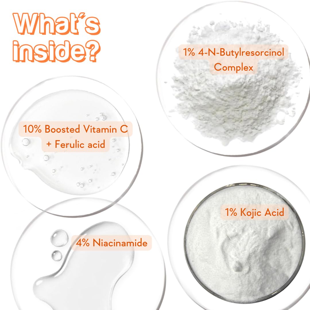 Picture of WishCare Super Bright C16 Vitamin C Face Serum - 10% Vitamin C, 4% Niacinamide, 1% Kojic Acid, 0.5% Ferulic Acid, Licorice & 4-n-BR - For Pigmentation & Dark spots 30ml