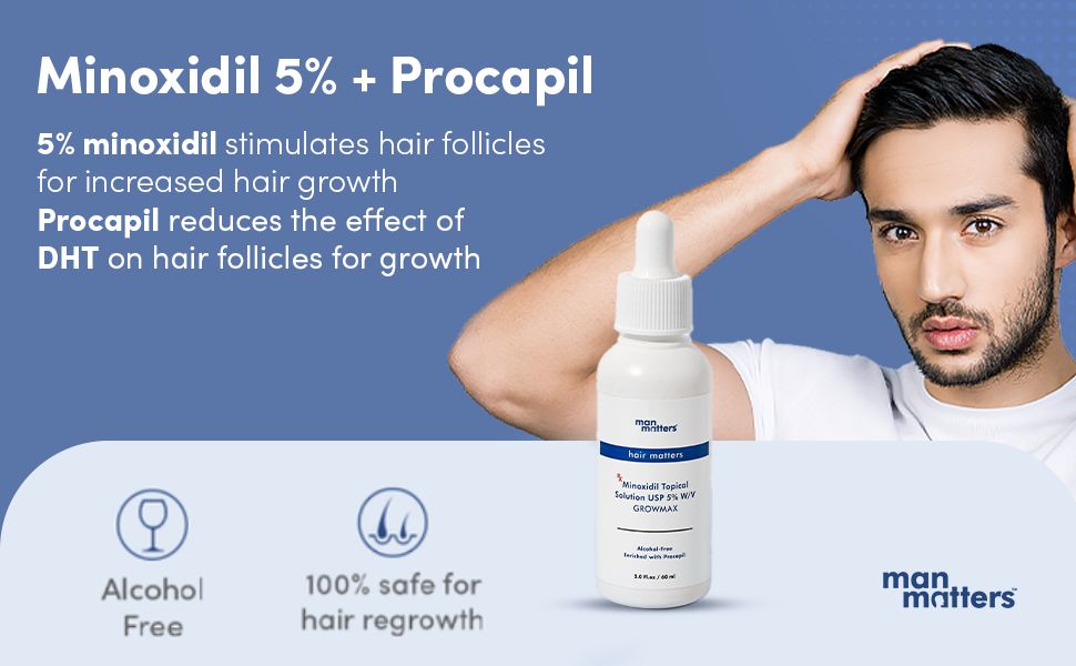 Picture of Man Matters Minoxidil 5% + 0.1% Finasteride Topical Solution - Minoxifin 60ml