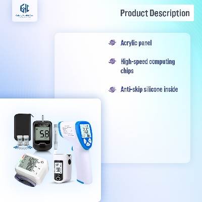 Picture of Oximetar and Thermometer and Blood Glucose Meters and Blood Pressure Monitor 4 in1 Health care Kits Home Office