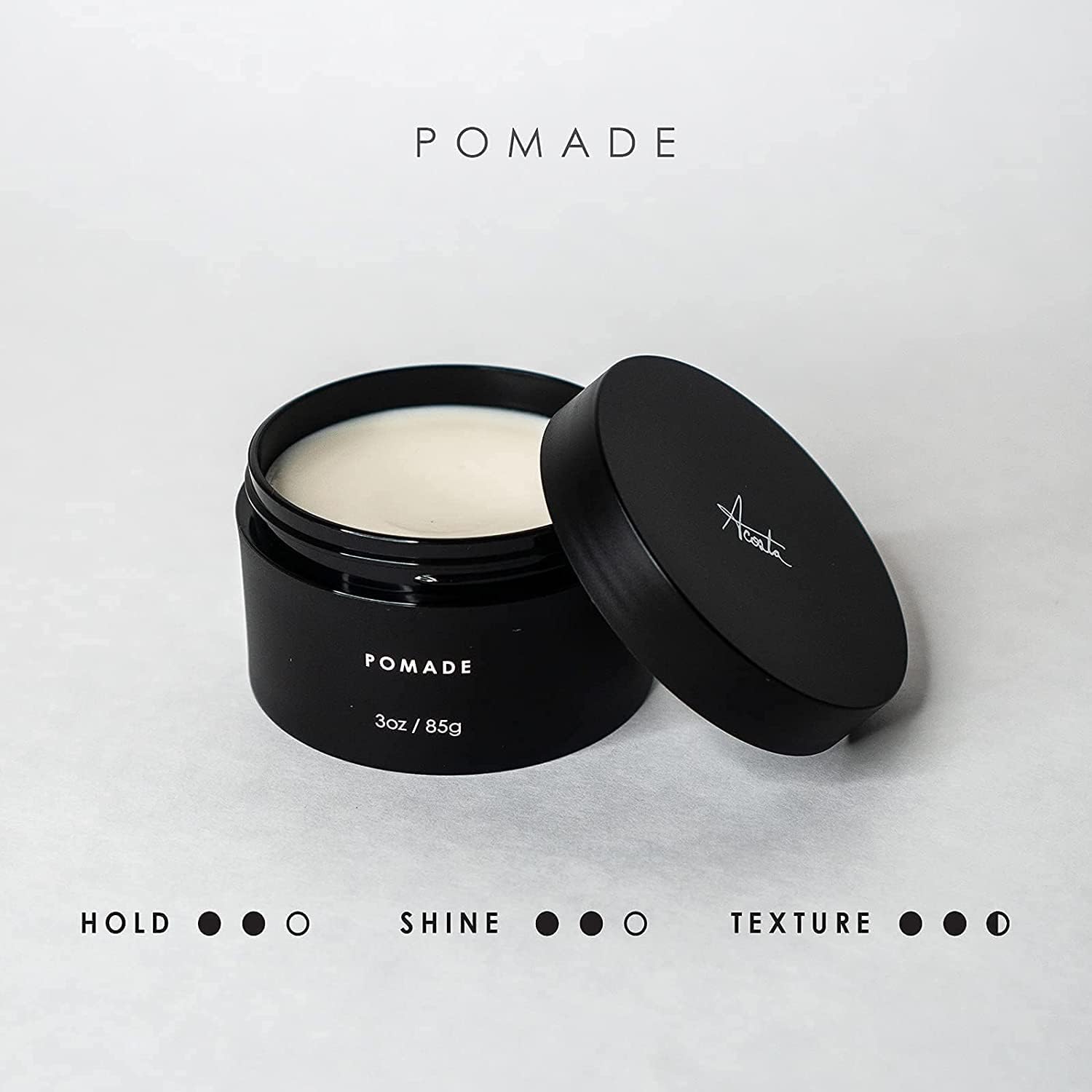 Picture of Hair Pomade For Men by Forte Series Medium Flexible Hold, Low Shine Mens Hair Pomade Water Based Pomade for Men for Slicked Back Hairstyles, For Medium/Thick Hair, Non-Greasy, (3 oz)
