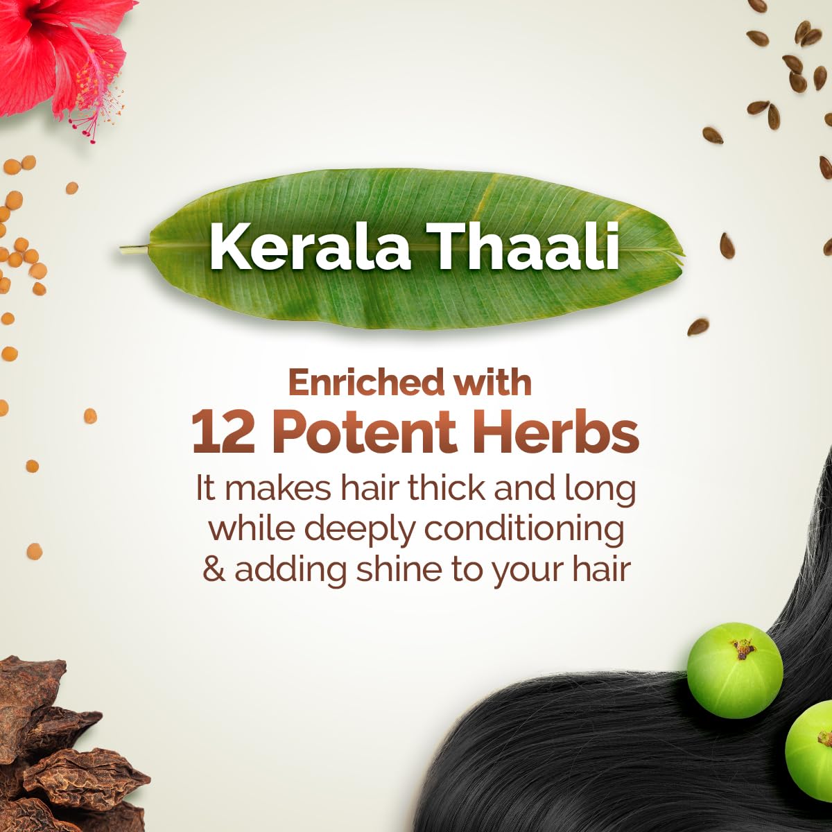Picture of Mamaearth Kerala Thaali Conditioner 250 millilitre with Hibiscus, Amla, Reetha & Methi Dana for Smooth, Thick & Long Hair|Soft & Shiny Hair |12 Potent 100% Natural Herbs |Kerala Expertise