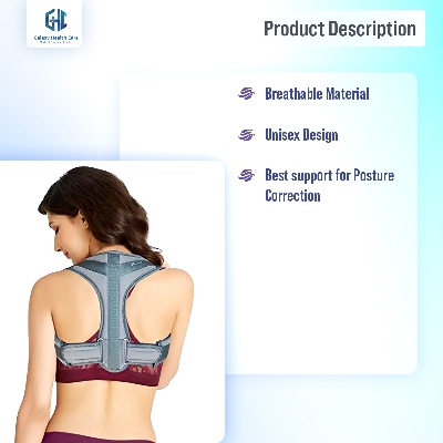 Picture of Posture Corrector For Men And Women - Adjustable Upper Back Brace For Clavicle To Support Neck, Back and Shoulder