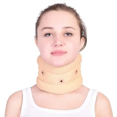 Picture of Soft Cervical Collar with Chin Support (Cervical Collar for Neck Pain/Neck Belt for pain/Orthopaedic Neck Collars/Foam Neck Collar)