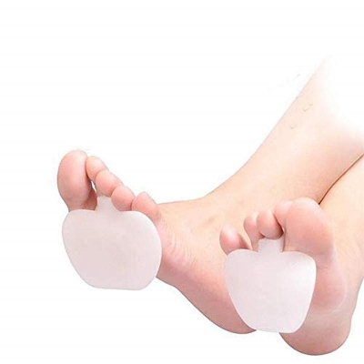 Picture of 2Pcs Forefoot Shoes Cushion Pads High Heel Elastic Silicone Gel Insoles Orthotic Arch Support Pads Non Slip Relieve Pain