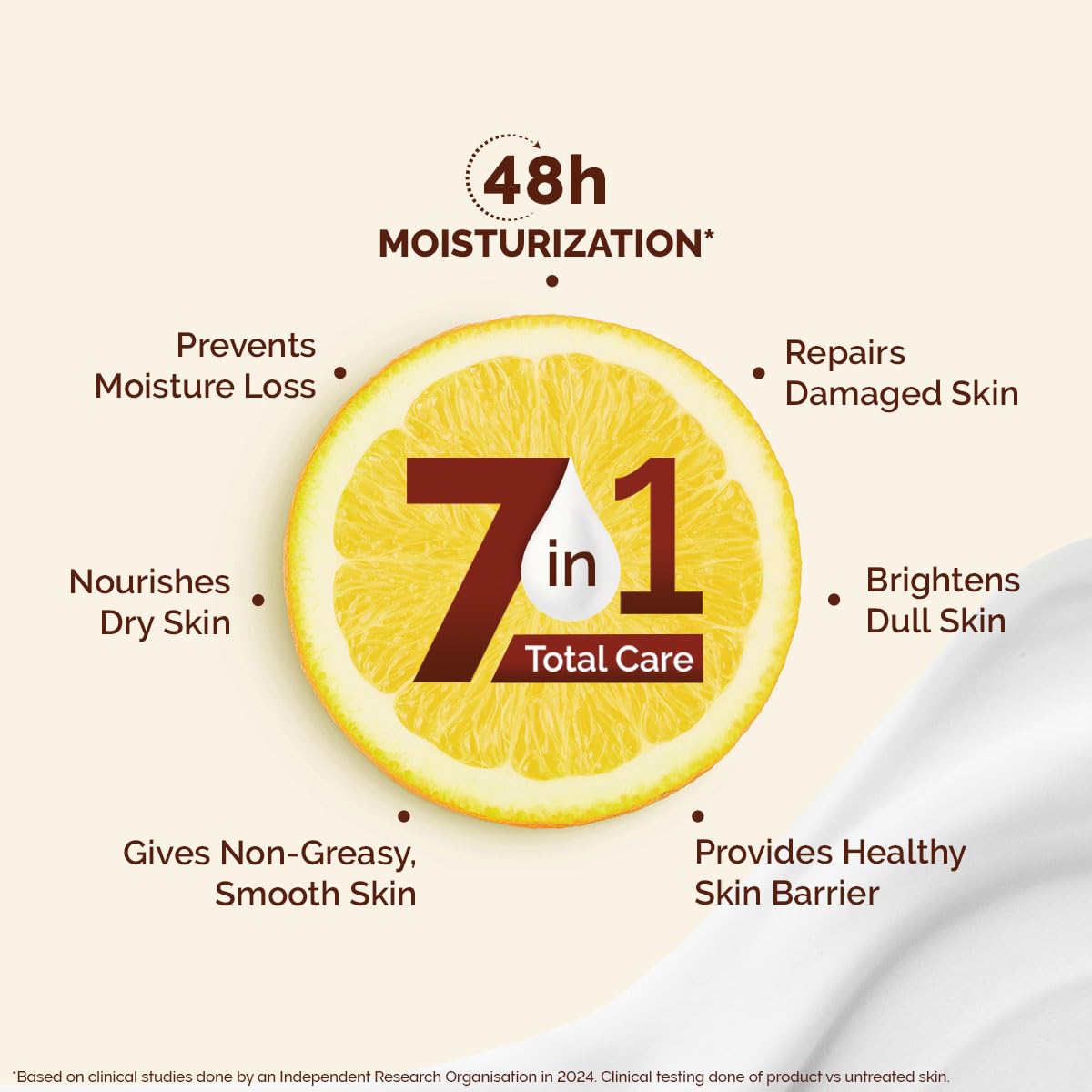 Picture of Mamaearth Vitamin C Daily Glow Body Lotion For Skin Brightening with Vitamin C & Honey 400ml | Nourishes Dry Skin | 48 H Moisturization | 100% Natural Butter | Non-Greasy Smooth Skin | All Skin Types