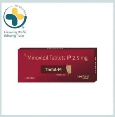 Picture of Tinfal-m minoxidil for hair growth treatment ip 2.5mg- 10 counts