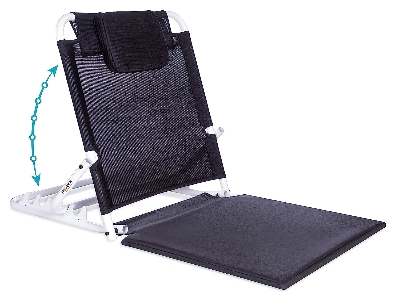 Picture of Adjustable Hospital Back Rest for Use on Bed, Back Support for Patient at Home, Multifunction, Large Size, 5 Changeable Recline Angles, Foldable & Portable (Pack of 1)