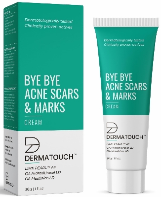 Picture of DERMATOUCH Bye Bye Acne Scars & Marks Cream || Acne Scars Corrector || Formulated Specially to Address Scars & Marks || Suitable For All Skin Types - 30G