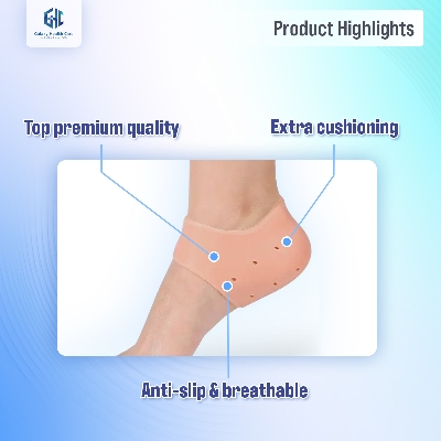 Picture of Silicone Gel Heel Foot Protector,Plantar Fasciitis Foot Arch Support Ankle Pain Relief Socks-2 PCS(1 PAIRS)