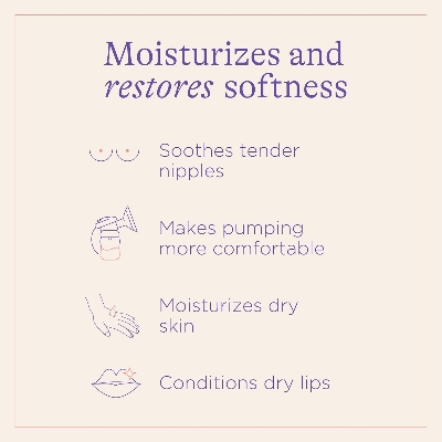 Picture of Lansinoh Organic Nipple Butter, Nipple Cream Safe for Breastfeeding Baby, Postpartum Essentials for Mom, 2 Ounces