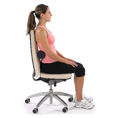 Picture of Spine Lumber Roll Cushion for Lower Back Pain, Car Seat & Office Chair