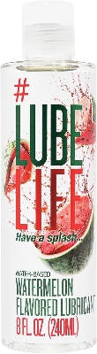 Picture of Lube Life Water-Based Watermelon Flavored Lubricant, Personal Lube for Men, Women and Couples, Made Without Added Sugar, 8 Fl Oz