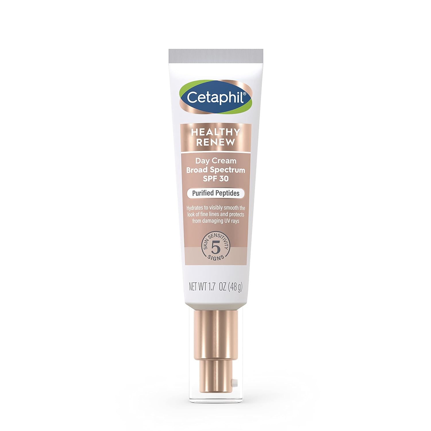 Picture of Cetaphil Healthy Renew Moisturizing Day Cream with SPF 30, 1.7 Oz | Daily Moisturizer, Skin Tightening Anti Wrinkle Cream for Face, with Peptides, Fragrance Free