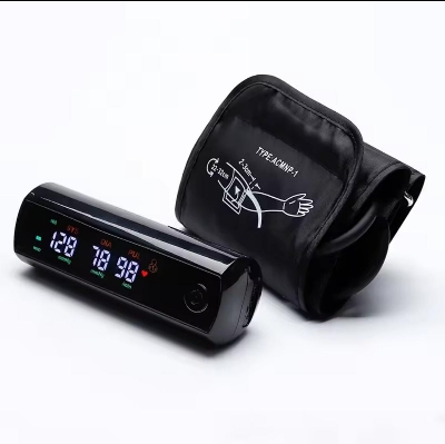 Picture of LCD Screen Sphygmomanometer, Rechargeable Li-ion Battery, English Voice, Large LCD Screen, Blood Pressure Monitor, Tonometer, Arm