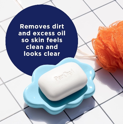 Picture of PanOxyl Acne Treatment Bar with 10% Benzoyl Peroxide, Maximum Strength Acne Bar Soap for Face, Chest and Back, Benzoyl Peroxide Bar Soap Body Wash, Vegan, For Acne Prone Skin, 4 oz